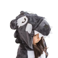 Kigurumi Co Animal Onesies Kids Black Wolf Onesies