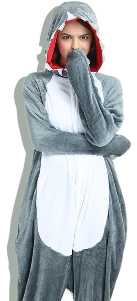 Kigurumi Co Gray Shark Onesies Animal Onesies