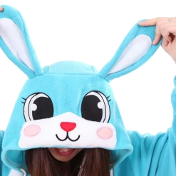 Kigurumi Co Animal Onesies Cozy Sky Blue Bunny Onesies
