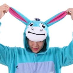 Kigurumi Co Animal Onesies Cute Turquoise Donkey Onesies