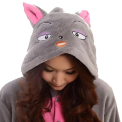 Kigurumifun Animal Onesies One Pair Gray Wolf Onesies