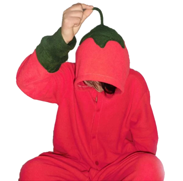 Kigurumifun Red Onesies Spicy Pepper Vegetable Onesies