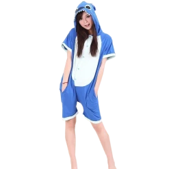 Kigurumi Co Comfy Blue/Pink Stitch Onesies