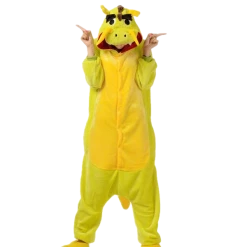 Kigurumi Co Mythical Creatures Onesies Yellow Chinese Dragon Onesies