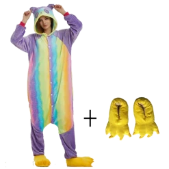 Kigurumi Co Purple Rainbow Panda Onesies Animal Onesies