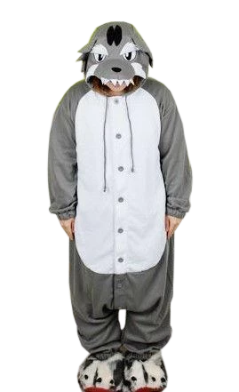 Kigurumi Co Gray Angry Wolf Onesies Animal Onesies