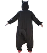 Kigurumi Co Animal Onesies Cool Adult Black Squirrel Onesies
