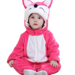 Kigurumi Co Kids Stylish Pink Fox Onesies Animal Onesies