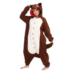 Kigurumi Co Hungry Brown Wolf Onesies Animal Onesies