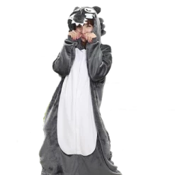 Kigurumi Co Animal Onesies Adults Black Wolf Onesies