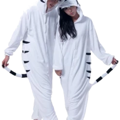 Kigurumi Co Animal Onesies Adult White Tiger Onesies