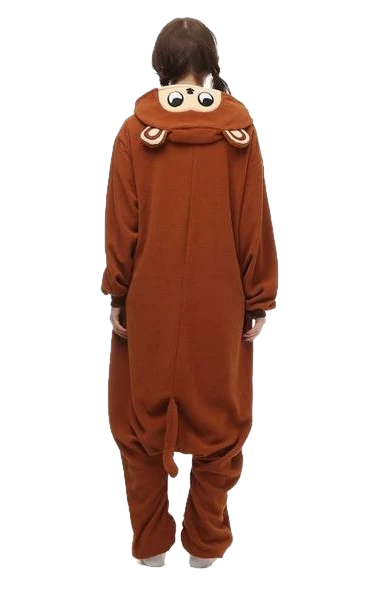 Kigurumifun Animal Onesies Brown Monkey Onesies