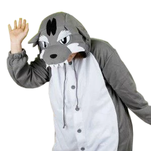 Kigurumi Co Gray Angry Wolf Onesies Animal Onesies