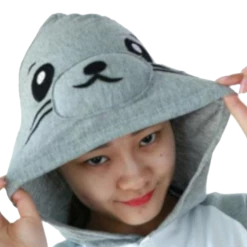 Kigurumi Co Comfy Gray Seal Onesies Animal Onesies