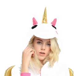 Kigurumi Co Womens Golden Unicorn Onesies Anime Onesies