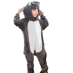 Kigurumi Co Animal Onesies Kids Black Wolf Onesies