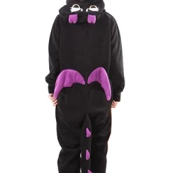 Kigurumifun Black And Purple Dragon Onesies