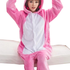 Kigurumifun Pink Rabbit Onesies Animal Onesies
