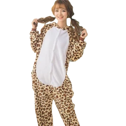 Kigurumifun Animal Onesies Dark Brown Leopard Onesies