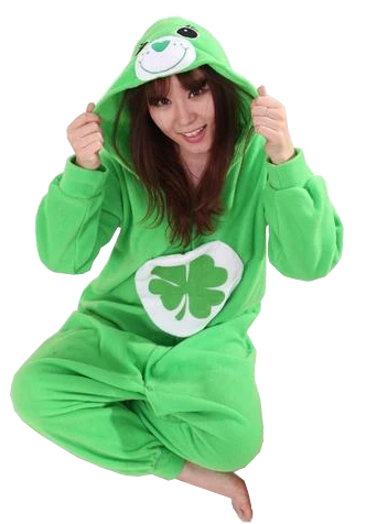 Kigurumifun Character Onesies Irish Green Care Bear Onesies