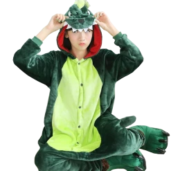 Kigurumifun Animal Onesies Little Green Dino Onesies
