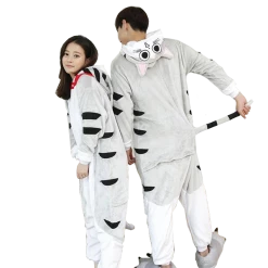 Kigurumifun Gray Cat Pajama Onesies Animal Onesies