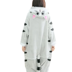 Kigurumifun Gray Cat Pajama Onesies Animal Onesies