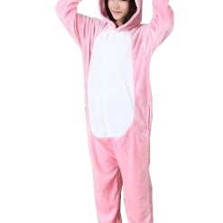 Kigurumifun Black And Pink Pig Onesies