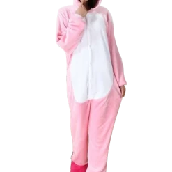 Kigurumifun Black And Pink Pig Onesies