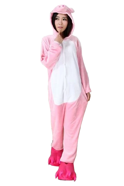 Kigurumifun Black And Pink Pig Onesies