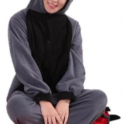 Kigurumifun Animal Onesies Gray Raccoon Adult Onesies