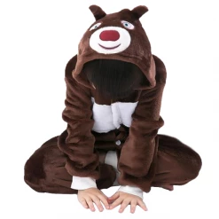 Kigurumi Co Animal Onesies Kids Brown Bear Onesies