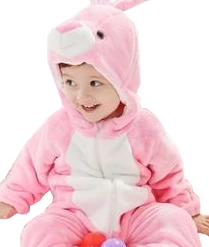 Kigurumi Co Farm Animal Onesies Cute Pink Baby Bunny Onesies