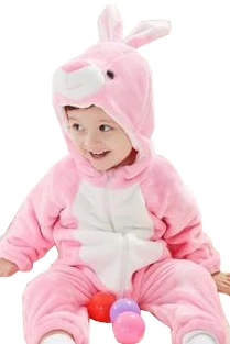 Kigurumi Co Farm Animal Onesies Cute Pink Baby Bunny Onesies
