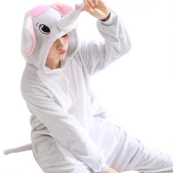 Kigurumi Co Gentle Gray Elephant Onesies
