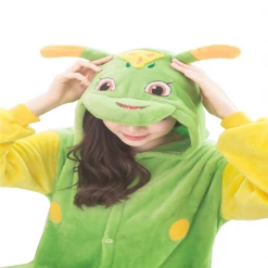 Kigurumi Co Insect Onesies Fancy Green Worm Onesies