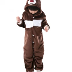 Kigurumi Co Animal Onesies Kids Brown Bear Onesies
