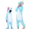 Kigurumifun Mythical Creatures Onesies Blue Unicorn Girls Onesies