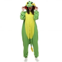 Kigurumifun Yellow Green Chinese Dragon Onesies Mythical Creatures Onesies