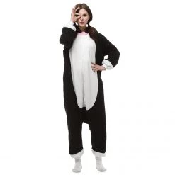 Kigurumifun Black Cat Fleece Onesies Cat Onesies
