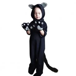 Kigurumifun Animal Onesies Baby Black Cat Onesies