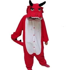 Kigurumifun Adult Red Dragon Onesies Mythical Creatures Onesies