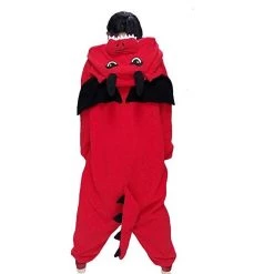 Kigurumifun Adult Red Dragon Onesies Mythical Creatures Onesies