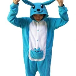 Kigurumifun Animal Onesies Blue Kangaroo Onesies